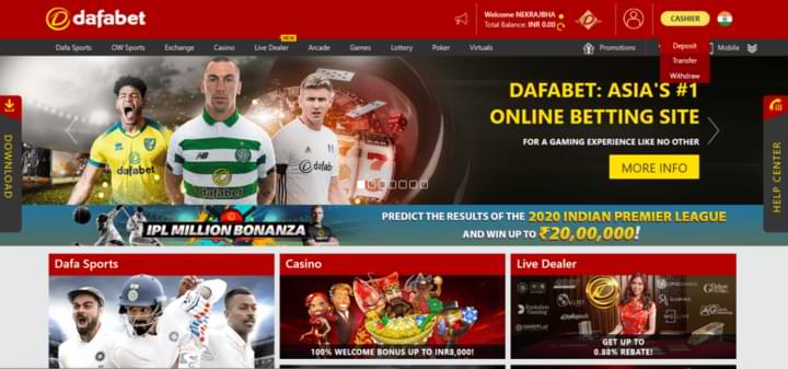 Dafabet India Sign up Now Get Bonus up to ₹21,000