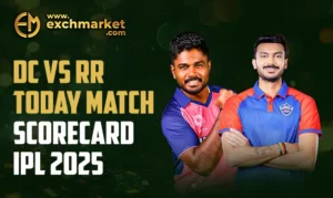 DC vs RR Today Match Scorecard IPL 2025