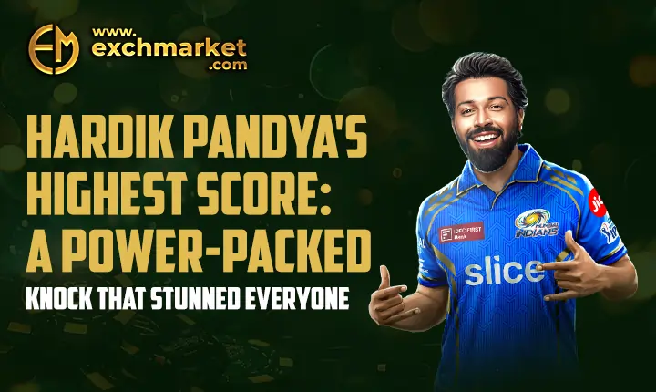 Hardik Pandya's Highest Score
